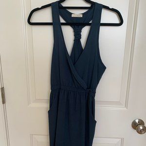 Lush teal front wrap dress size M